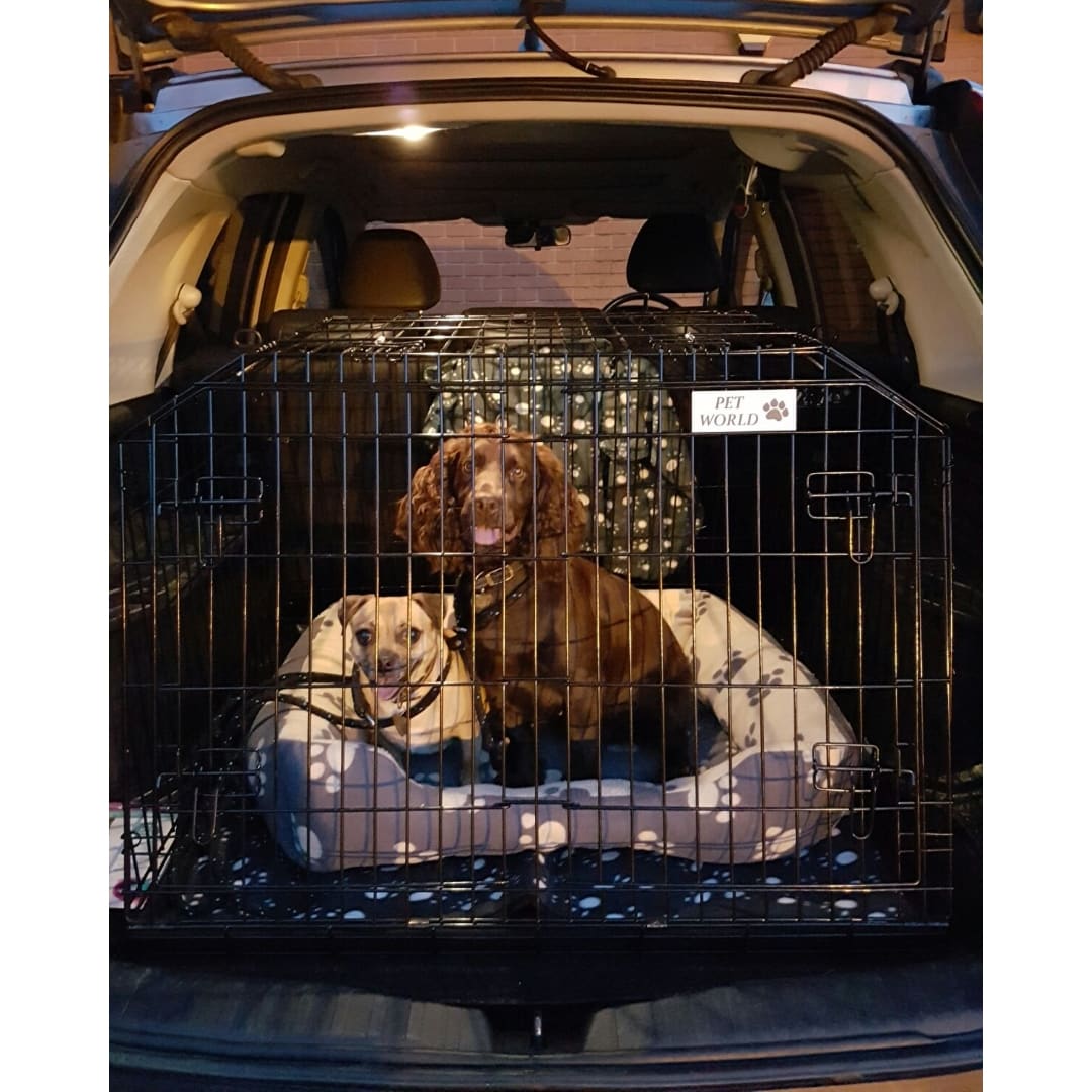 Arrow VW TOUAREG SLOPED 4x4 CAR DOG CAGE TRAVEL CRATE PUPPY BOOT GUARD CAGES 