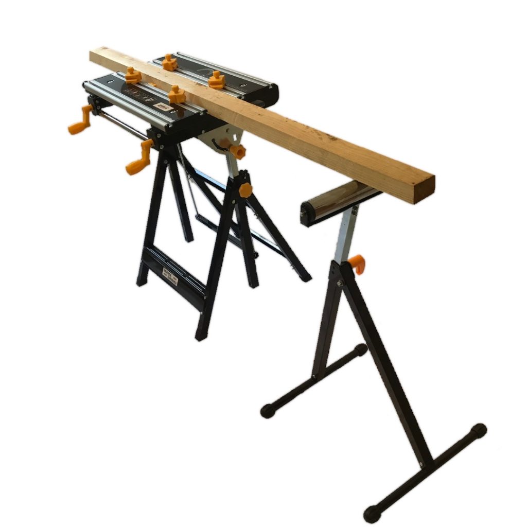 Universal Telescopic Tilting Workbench & Roller Stand Mitre Saw ArrowsUK