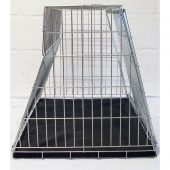 angled dog crate