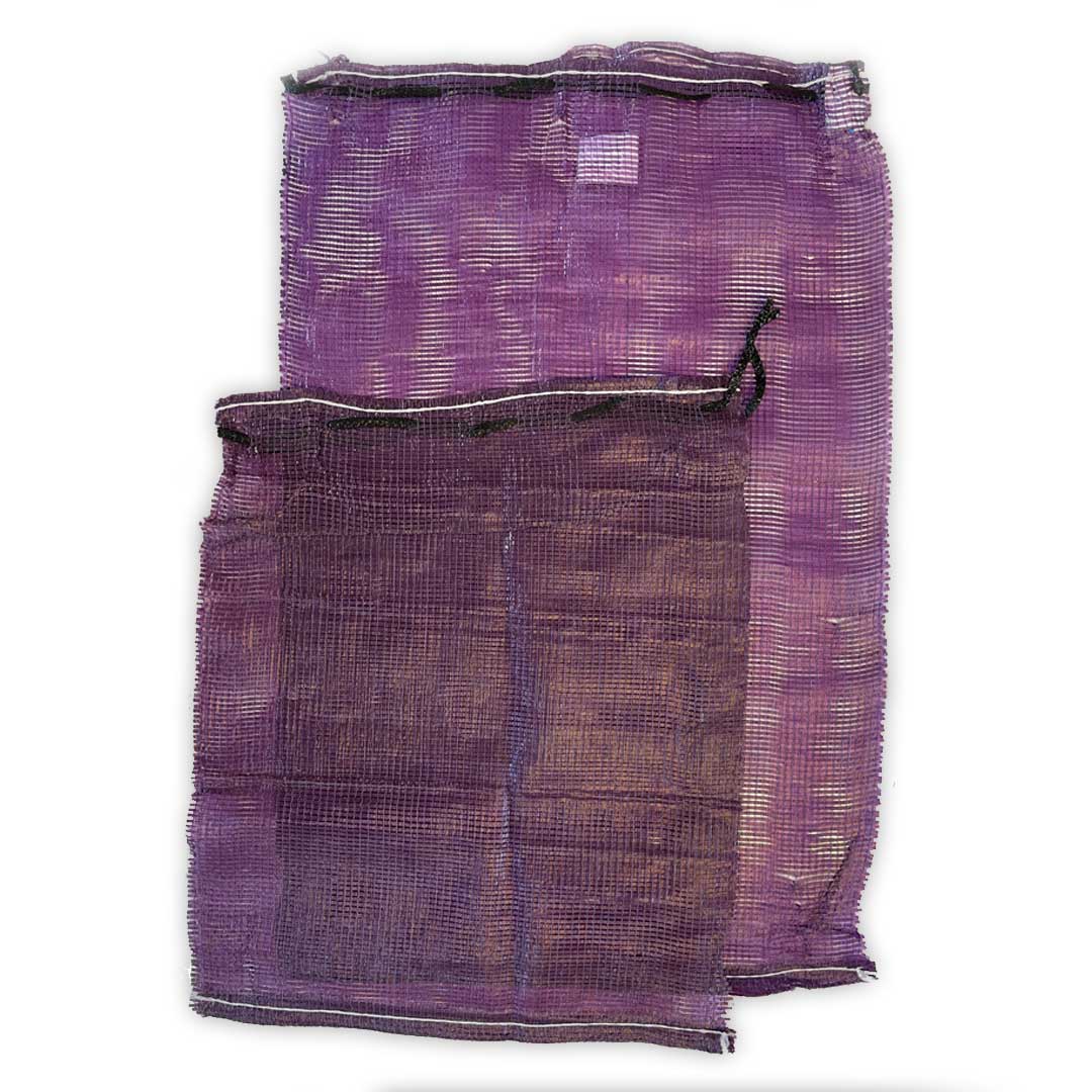 mesh log bag, purple