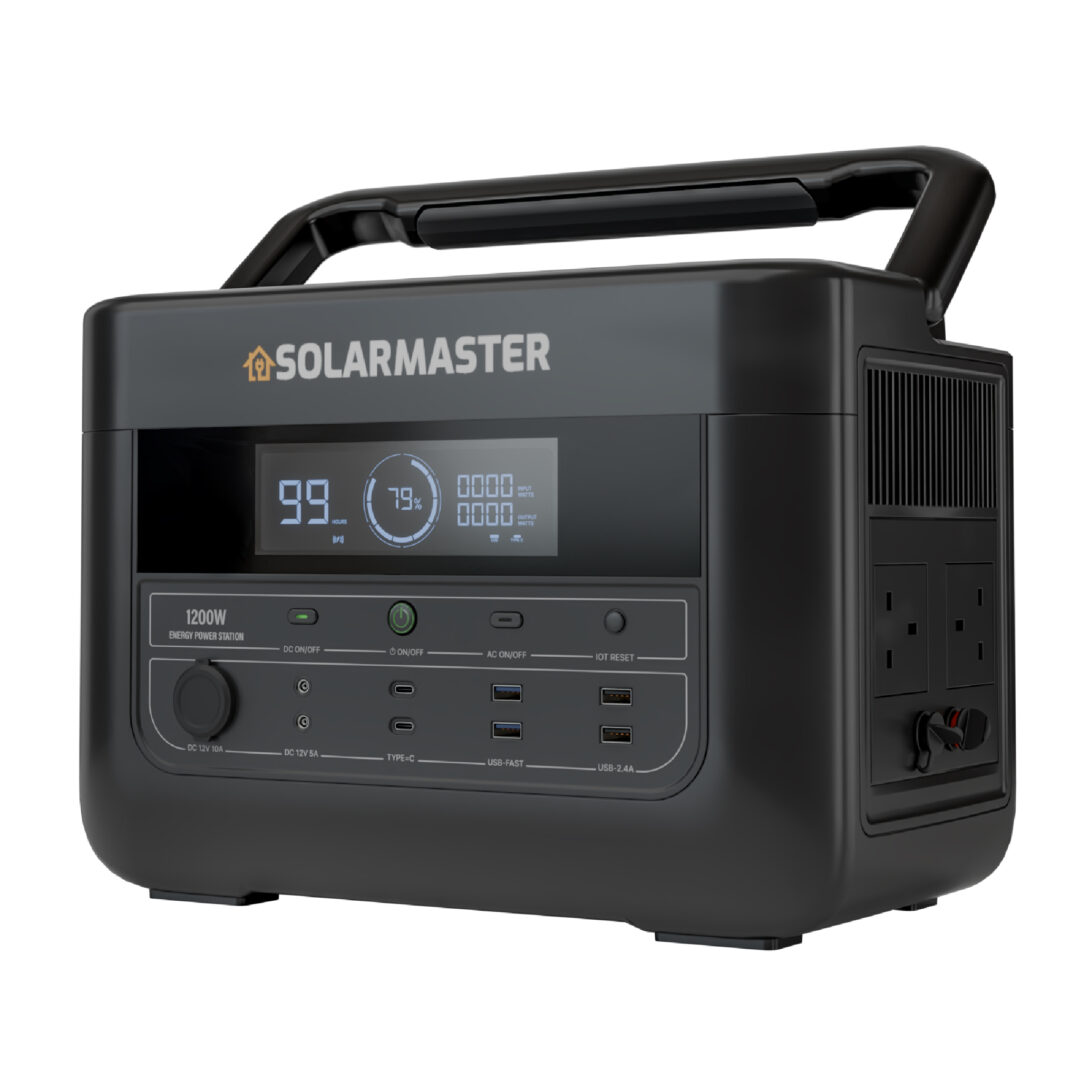 Solar Master GEN-1200 ‘Pathfinder’ Portable Power Station | 912Wh, 1200W (2400W Peak)