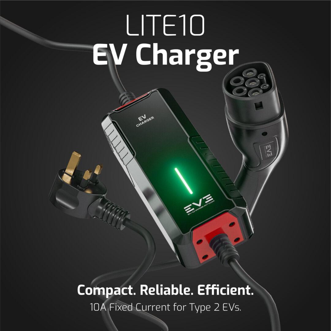 LITE10 Series - Type 2 EV Charger | 10A Fixed Current, Plug & Play Simplicity, Weatherproof, UK Plug - Image 2