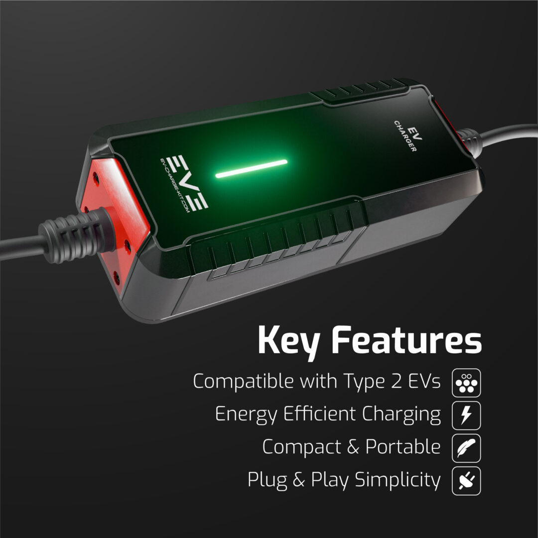 LITE10 Series - Type 2 EV Charger | 10A Fixed Current, Plug & Play Simplicity, Weatherproof, UK Plug - Image 3