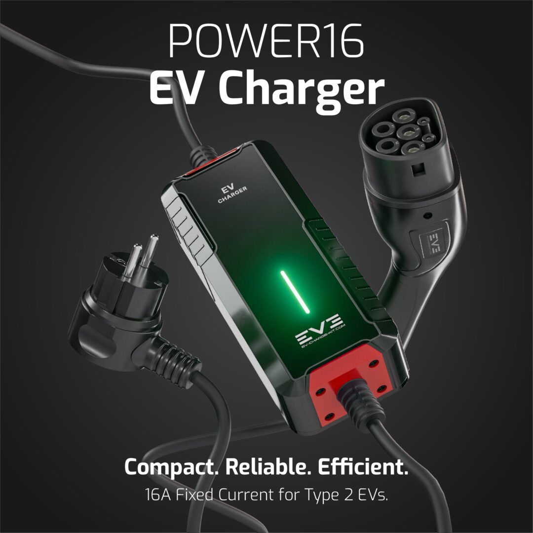 POWER16 Series - Type 2 EV Charger | 16A Fixed Current, Plug & Play Simplicity, Weatherproof, EU Plug - Image 2