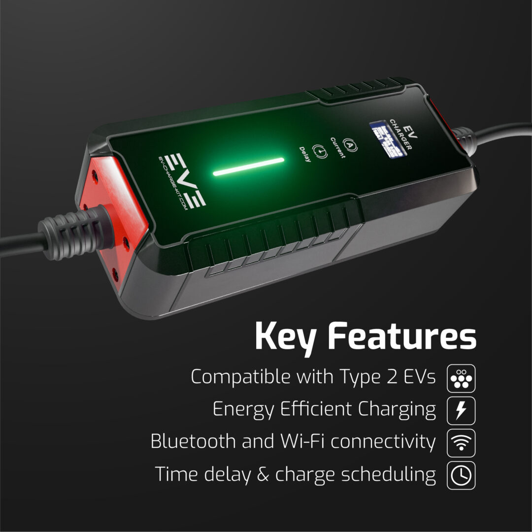 SMART16 Series – Type 2 EV Charger | Adjustable 6A–16A, Smart Connectivity, Weatherproof, EU Plug - Image 3